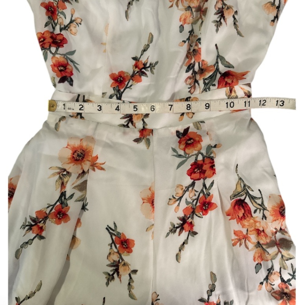 Floral Flair Jumpsuit (ivory) with pockets from NanaMacs/Wishlist Apparel SMALL - Picture 11 of 16